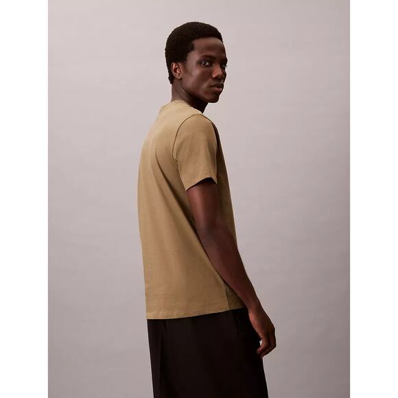 NWT Calvin Klein Tigers Eye Brown Short Sleeve Liquid Touch T-Shirt Size Large - Picture 3 of 5